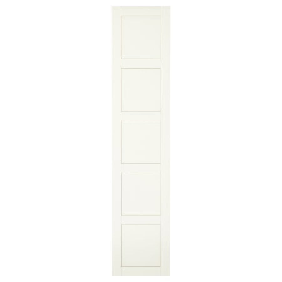 BERGSBO Deur met scharnieren, wit, 50x229 cm, Ophalen, Gebruikt, Minder dan 80 cm, 215 cm of meer