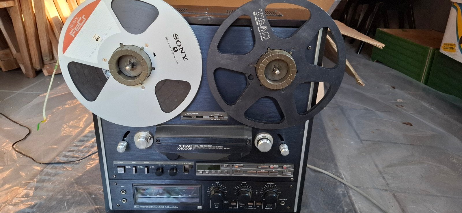 TEAC X-1000R taderecorder, Audio, Tv en Foto, Ophalen of Verzenden, Bandrecorder, Met stofkap