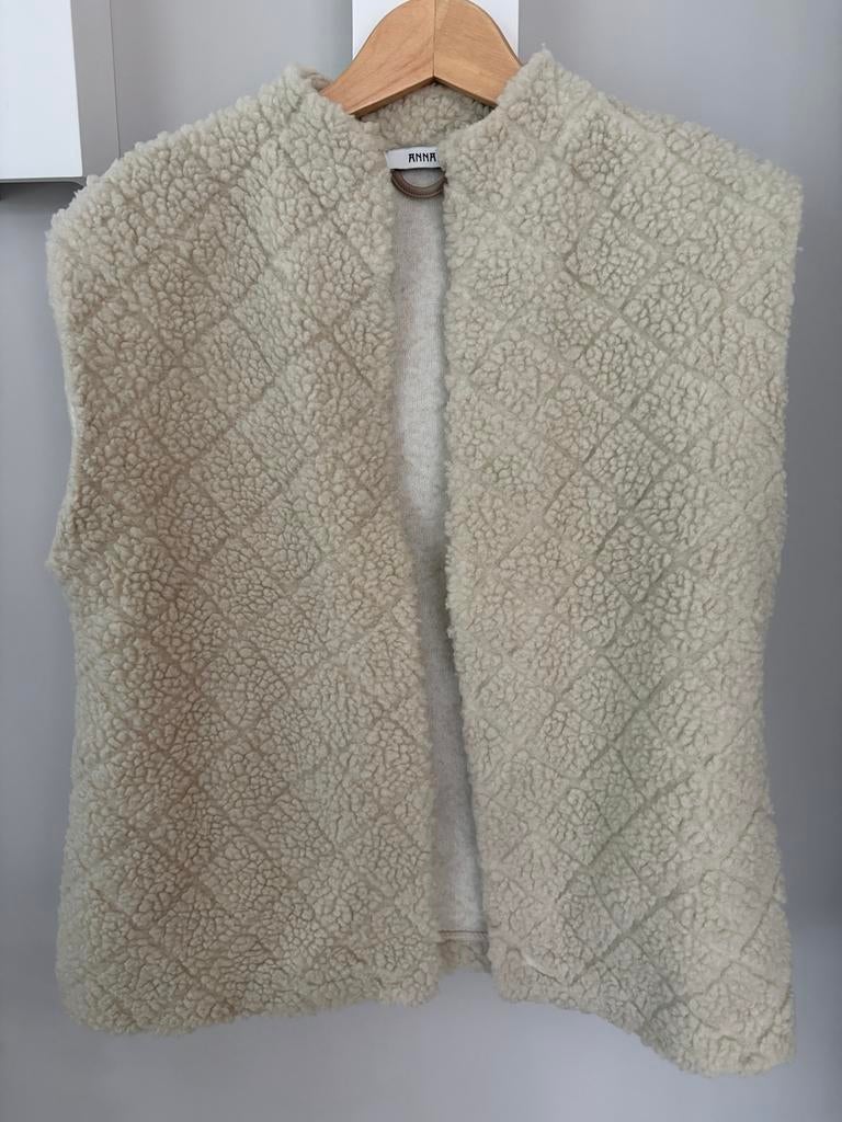 Teddy gilet van ANNA maat S, Ophalen of Verzenden, Zo goed als nieuw, Maat 36 (S), Beige