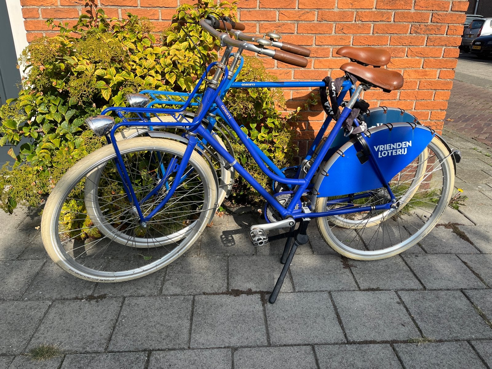 Roetz dames + herenfiets - Blauw, Fietsen en Brommers, Terugtraprem, Zo goed als nieuw, 50 tot 53 cm, Ophalen