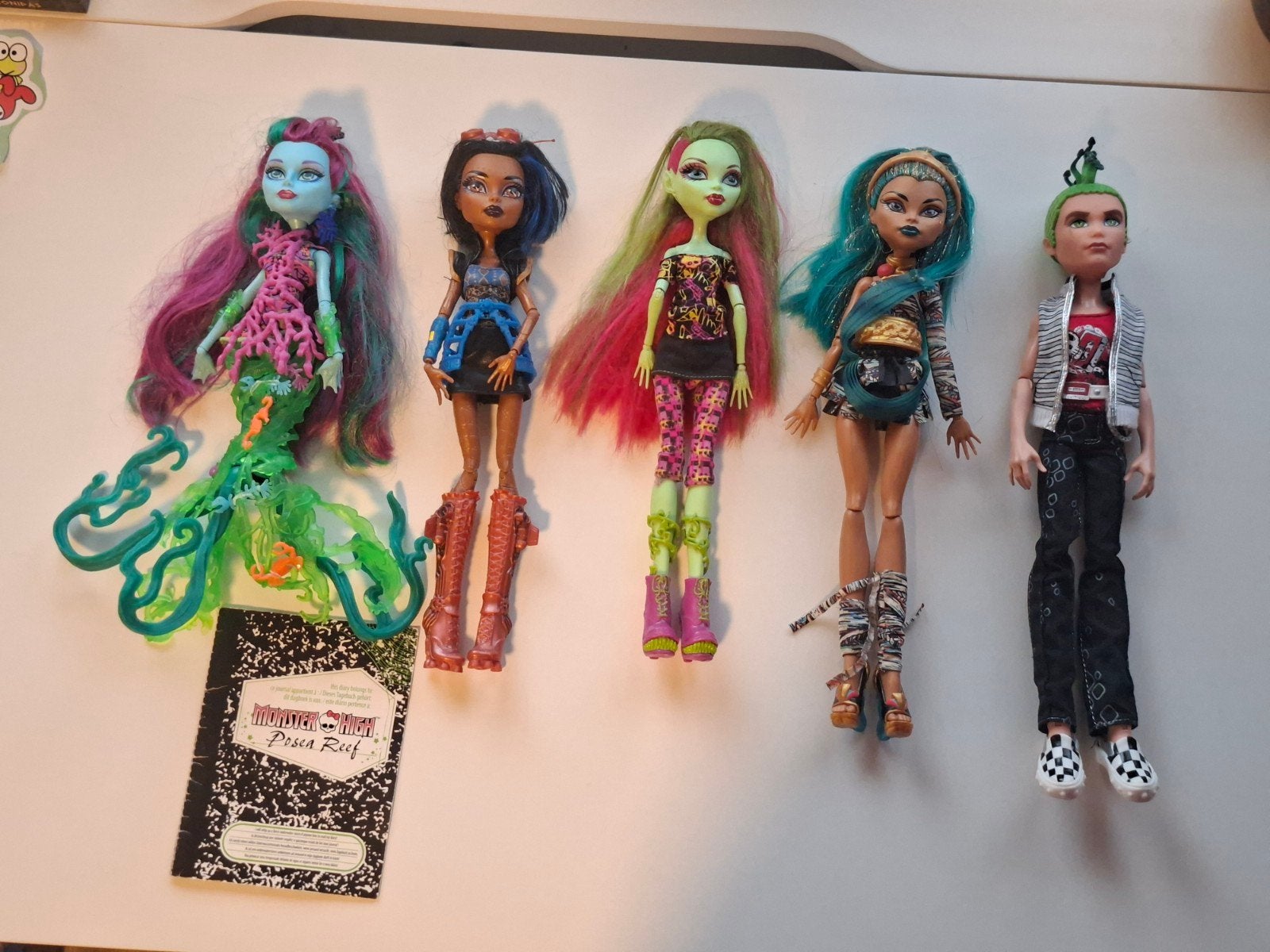 Monster high G1 poppen bundel incl. Deuce & Nefera, Posea, Ophalen of Verzenden, Gebruikt, Pop