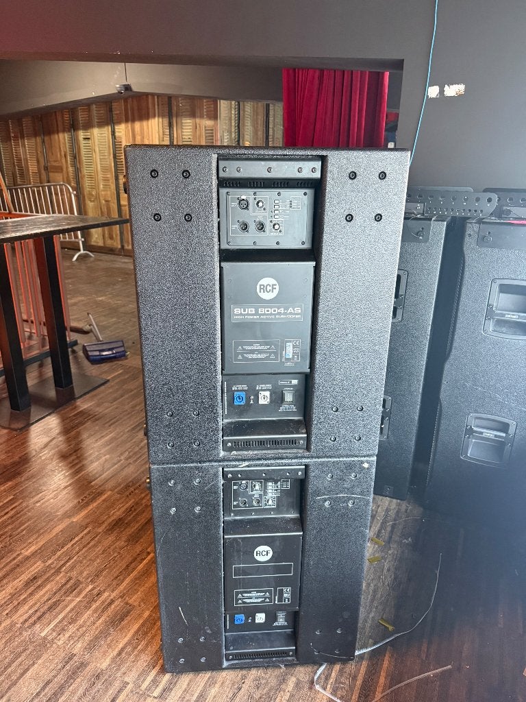 RCF subwoover 8004.AS + RCF NX L44-A, Overige systemen, Zo goed als nieuw, 120 watt of meer, Ophalen