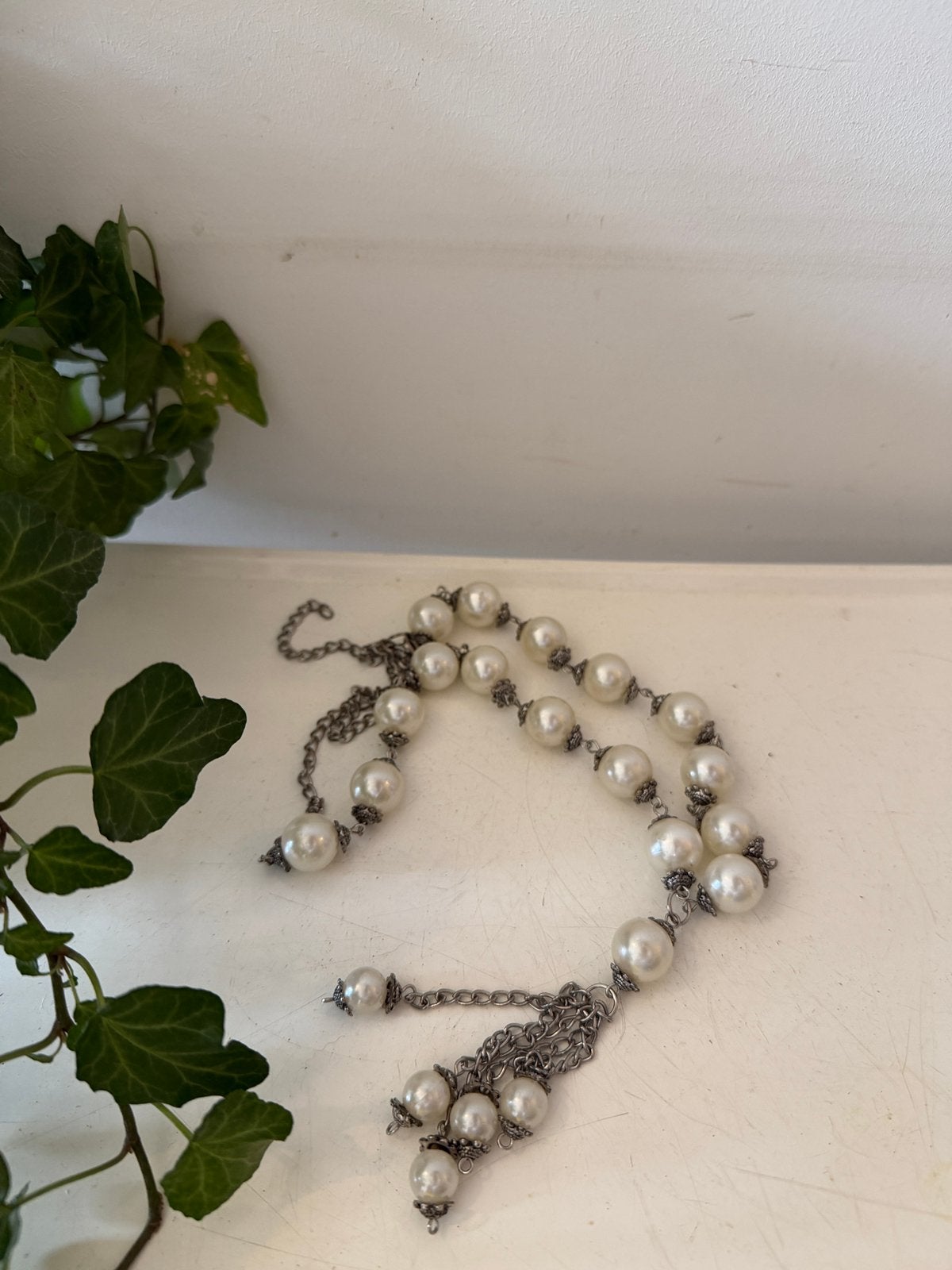 Vintage parelketting, Overige materialen, Gebruikt, G, Ophalen of Verzenden