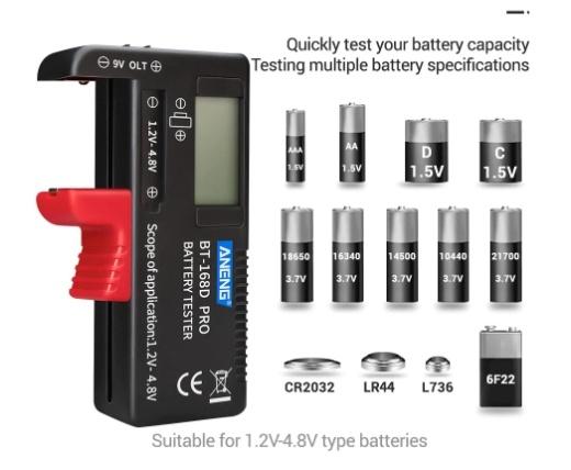 BT-168D POR Digitale Lithium Batterij Capaciteit Tester, Ophalen of Verzenden, Nieuw