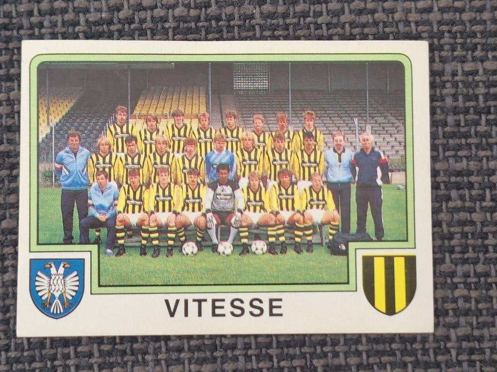 Panini Voetbal 86 Vitesse Team, Verzenden, Zo goed als nieuw, Vitesse, Poster, Plaatje of Sticker
