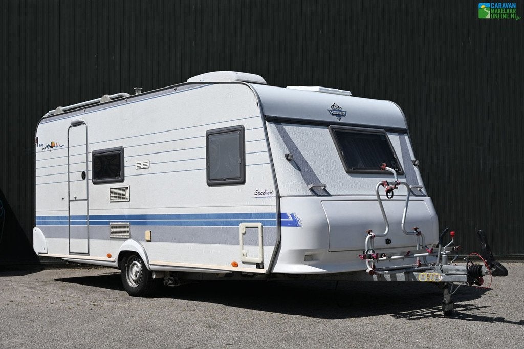 Hobby Excellent Easy 500 KMFe|Stapelbed|Mover|Voortent|Airco, Dwars-stapelbed, Hobby, Bedrijf, 5 tot 6 meter
