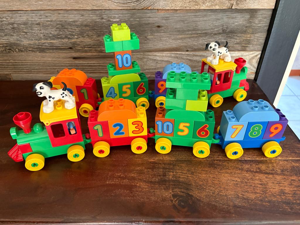 Lego Duplo Cijfertrein met Dieren, Inclusief minifiguren, Gebruikt, Ophalen of Verzenden, Duplo