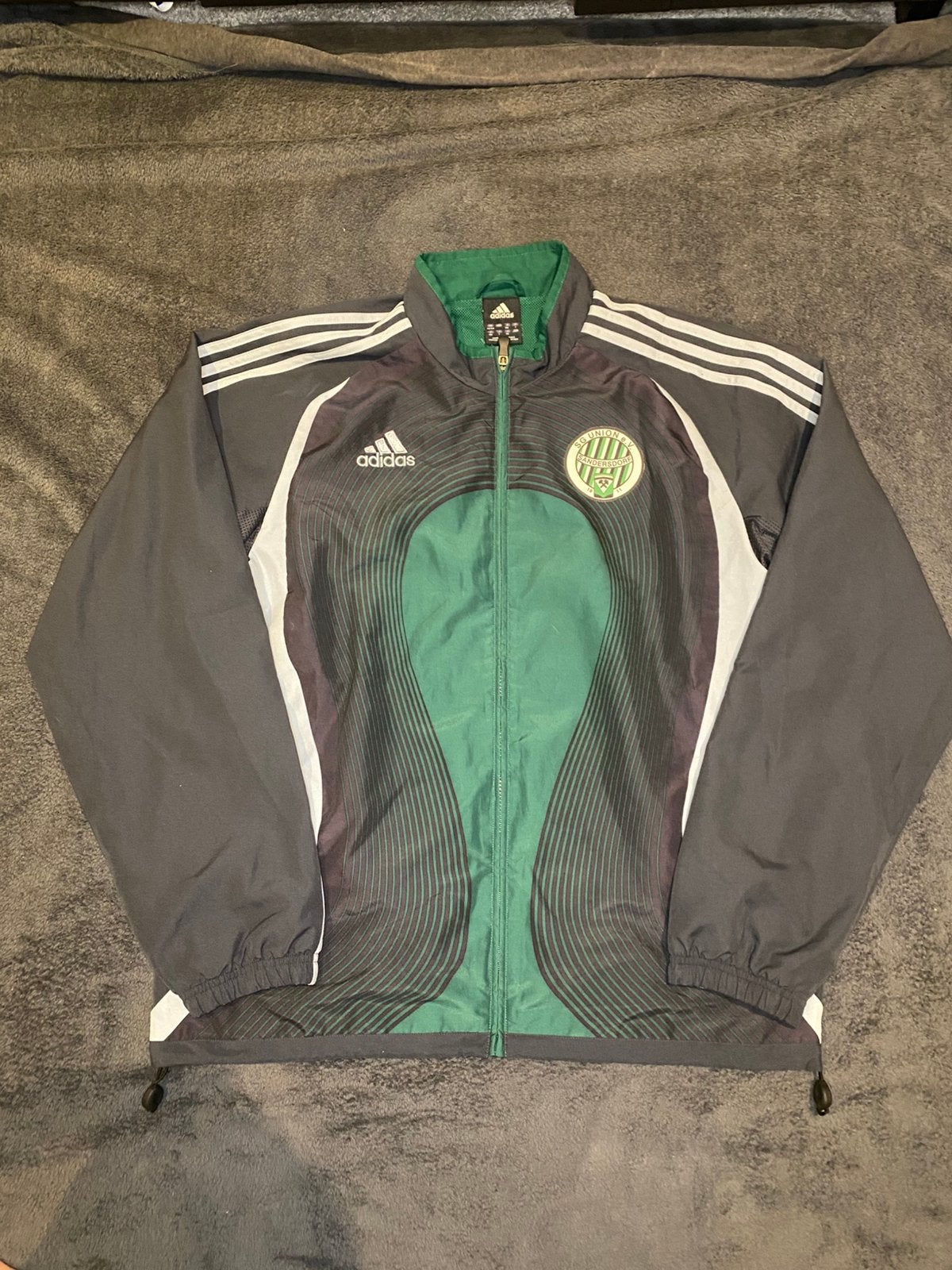 Adidas Vintage Track Jacket, Ophalen of Verzenden, Zo goed als nieuw, Maat 52/54 (L), Groen
