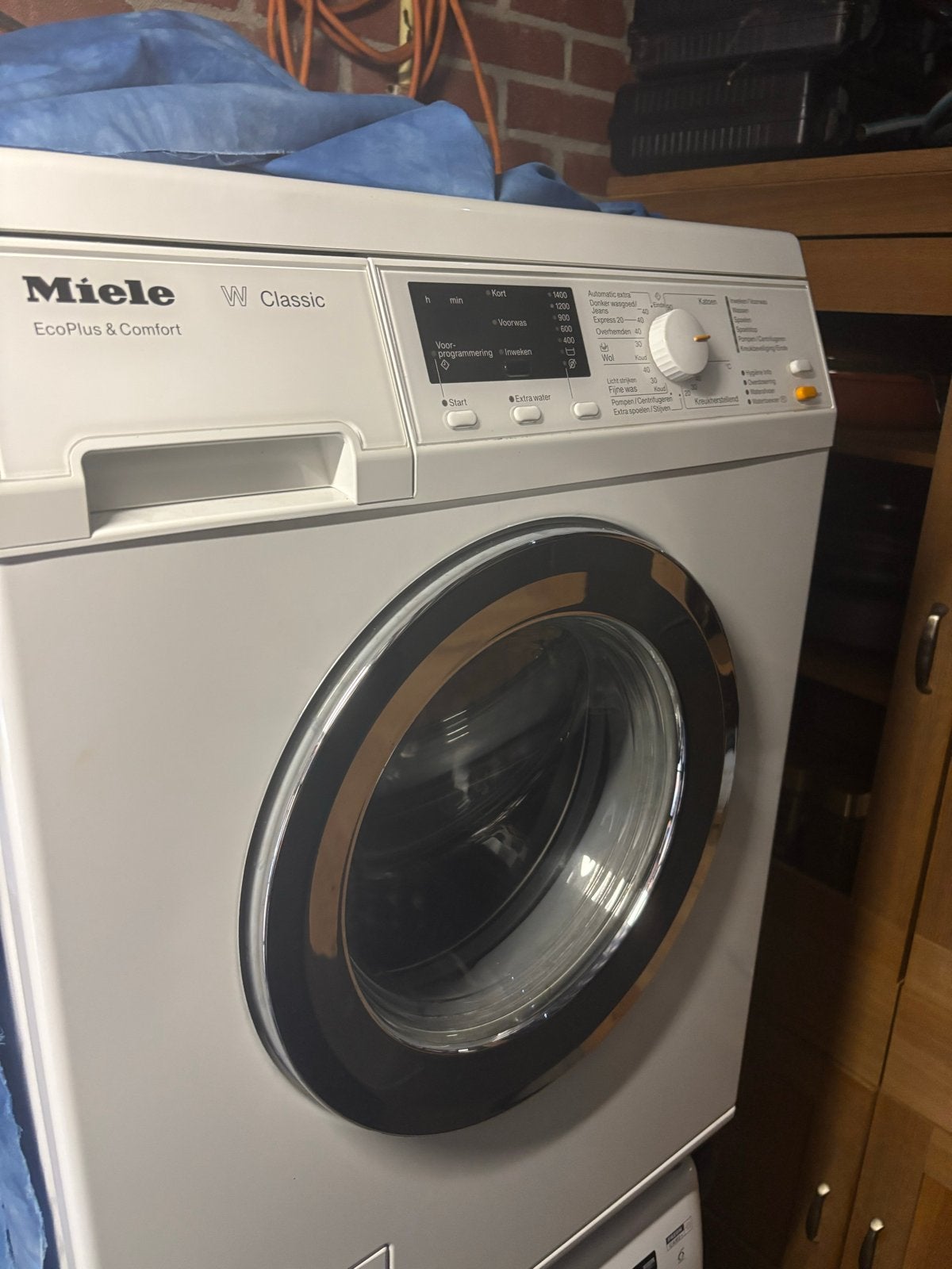 Miele W Classic Wasmachine - EcoPlus & Comfort, Ophalen, Gebruikt, 85 tot 90 cm, 1200 tot 1600 toeren