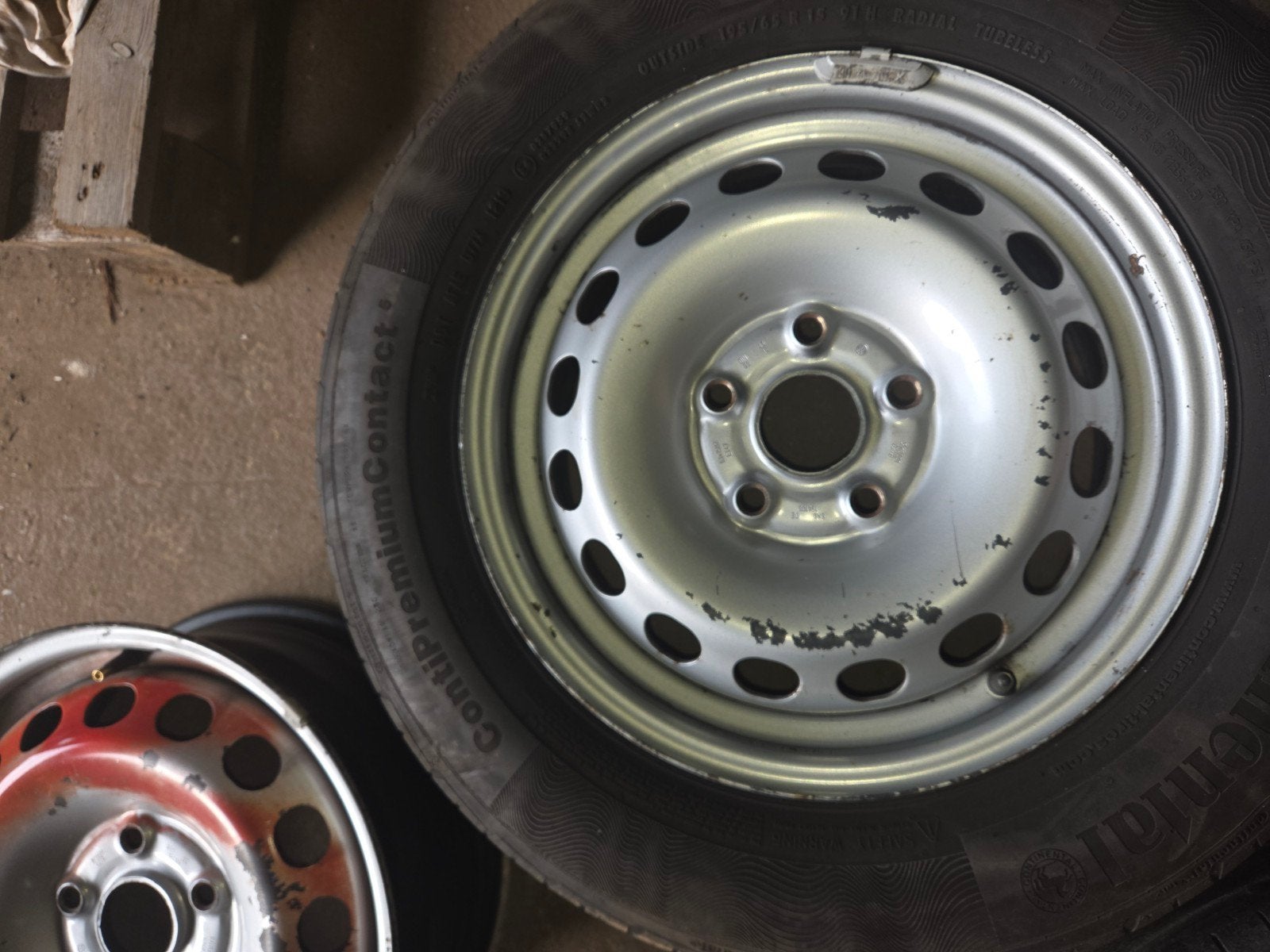 Stalen velgen 15 inch 5x112 met banden, Ophalen, Gebruikt