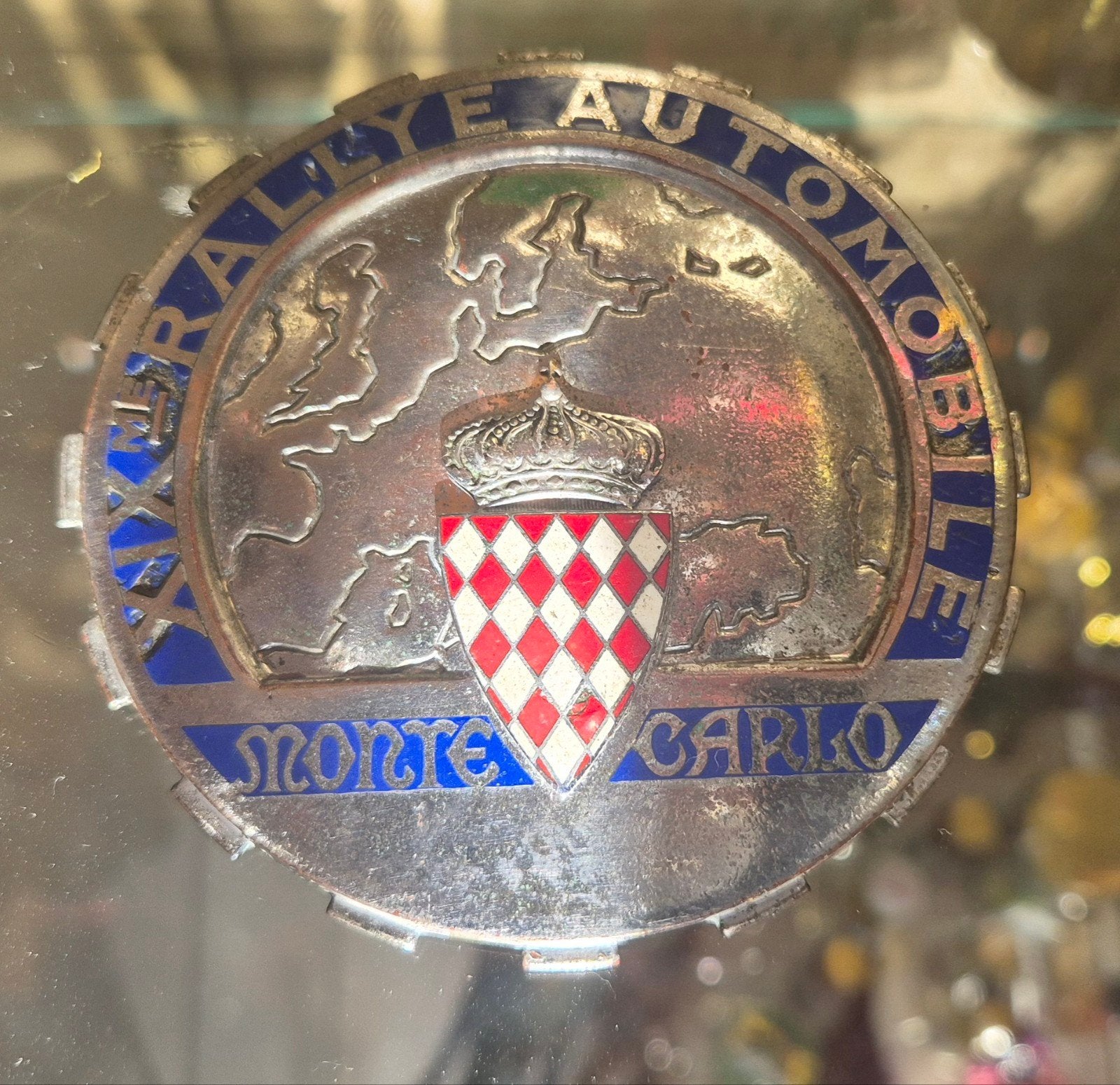 Rallye badge plaquette embleem Monaco 1949, Ophalen of Verzenden