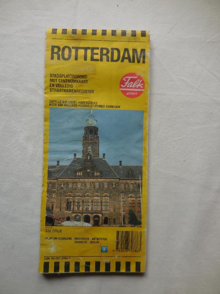 Plattegrond Rotterdam, Boeken, Atlassen en Landkaarten, Landkaart, 1800 tot 2000, Nederland, Ophalen