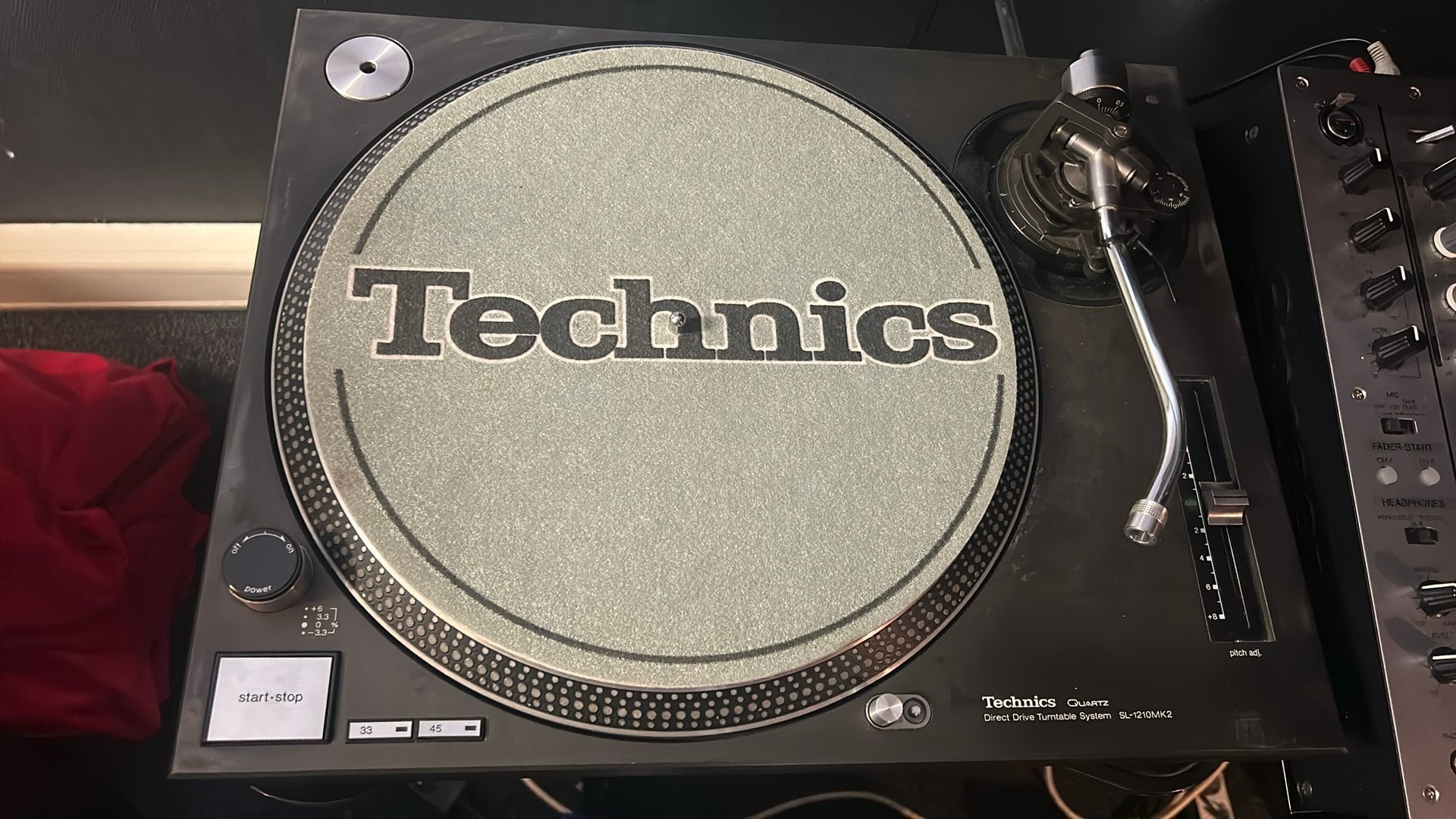 Technics SL-1210MK2 Platenspeler - Direct Drive, Ophalen, Gebruikt, Pitch-regelaar, Platenspeler