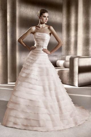 Pronovias jurk | maat S/ 36 | amper vermaakt zgan geen vlek, Ophalen, Zo goed als nieuw, Wit, Trouwjurk