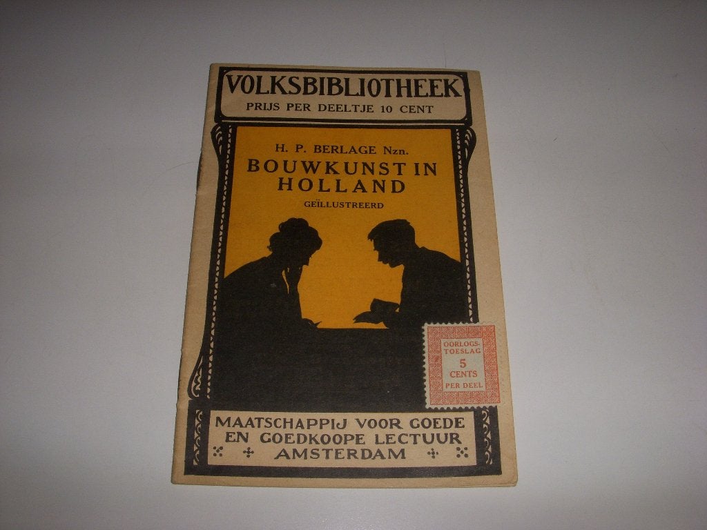 Brochure +/-1914 Bouwkunst in Holland H.P Berlage, Gelezen, Volksbibliotheek, Architecten, Ophalen of Verzenden
