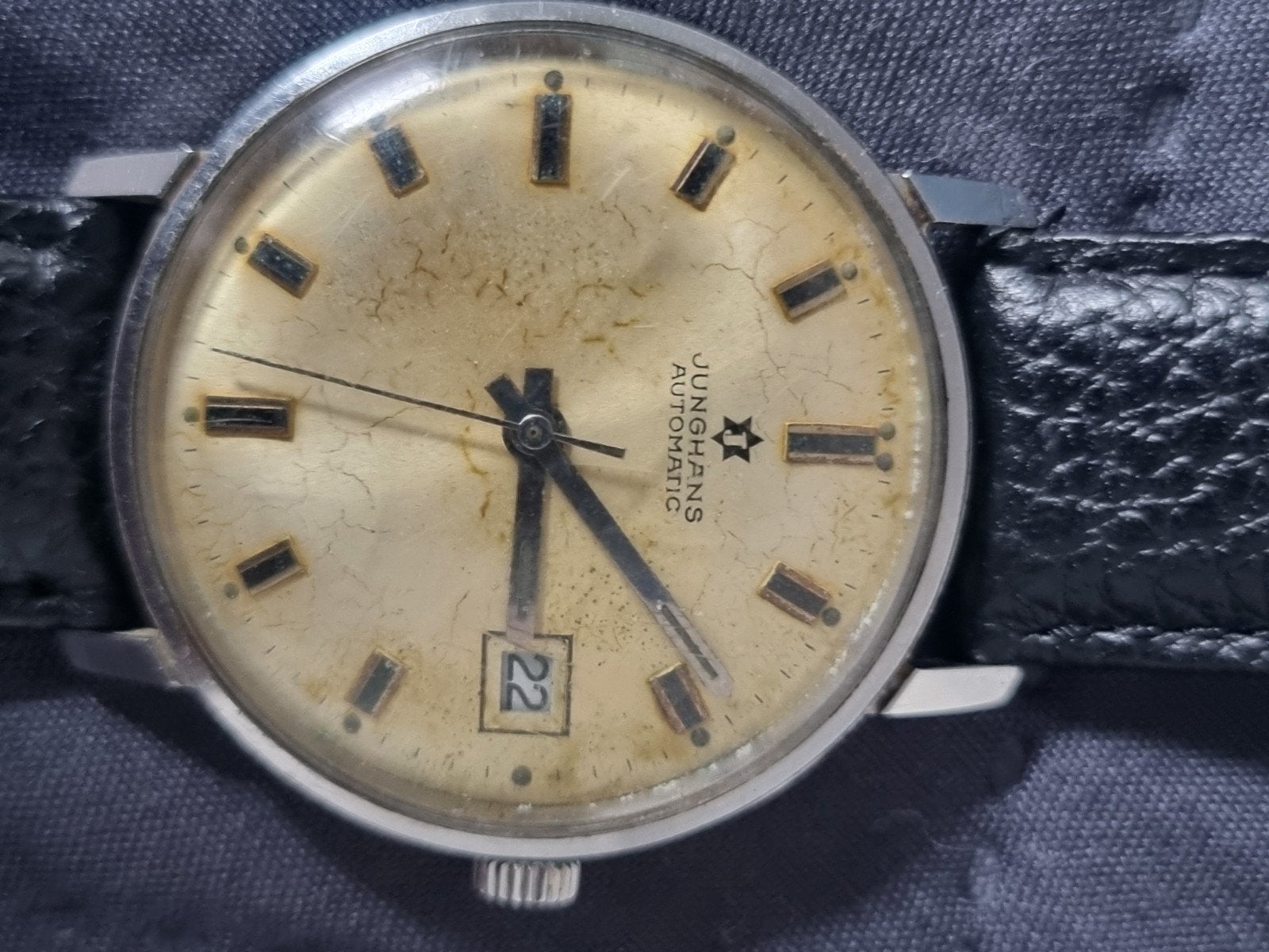 Junghans Automatic Polshorloge met Datumfunctie, Overige merken, Staal, Met bandje, Polshorloge