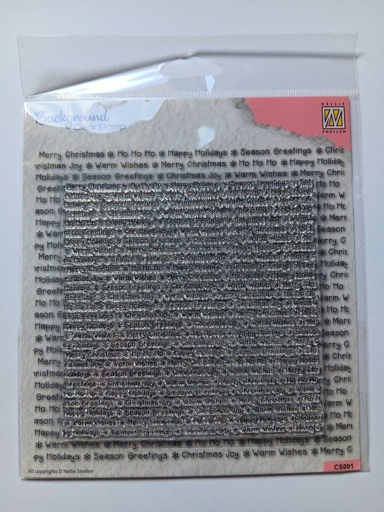 Nellie Snellen Background Clear Stamp CS001 - Text, Ophalen of Verzenden, Nieuw, Clearstamp