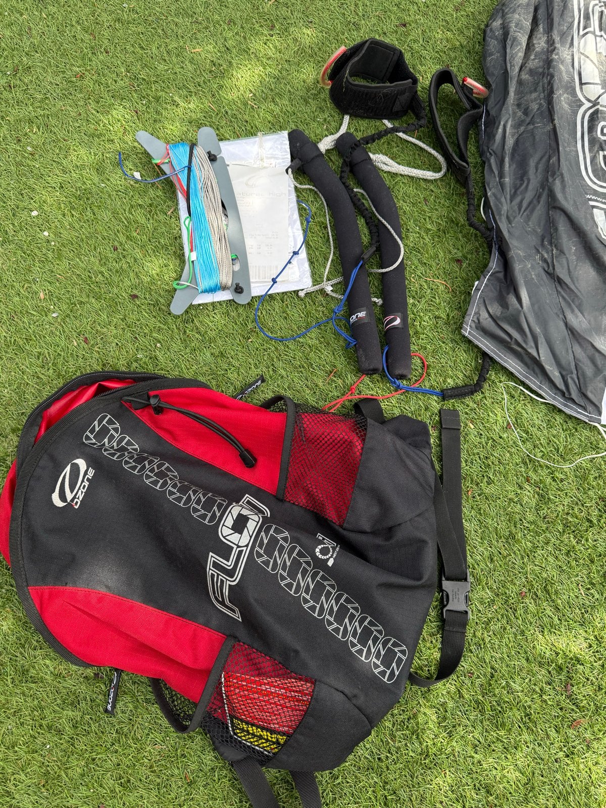 Ozone Flow 5.0 Kite met Bars en Lijnen, Ophalen of Verzenden, Zo goed als nieuw, Vierlijns, Vlieger