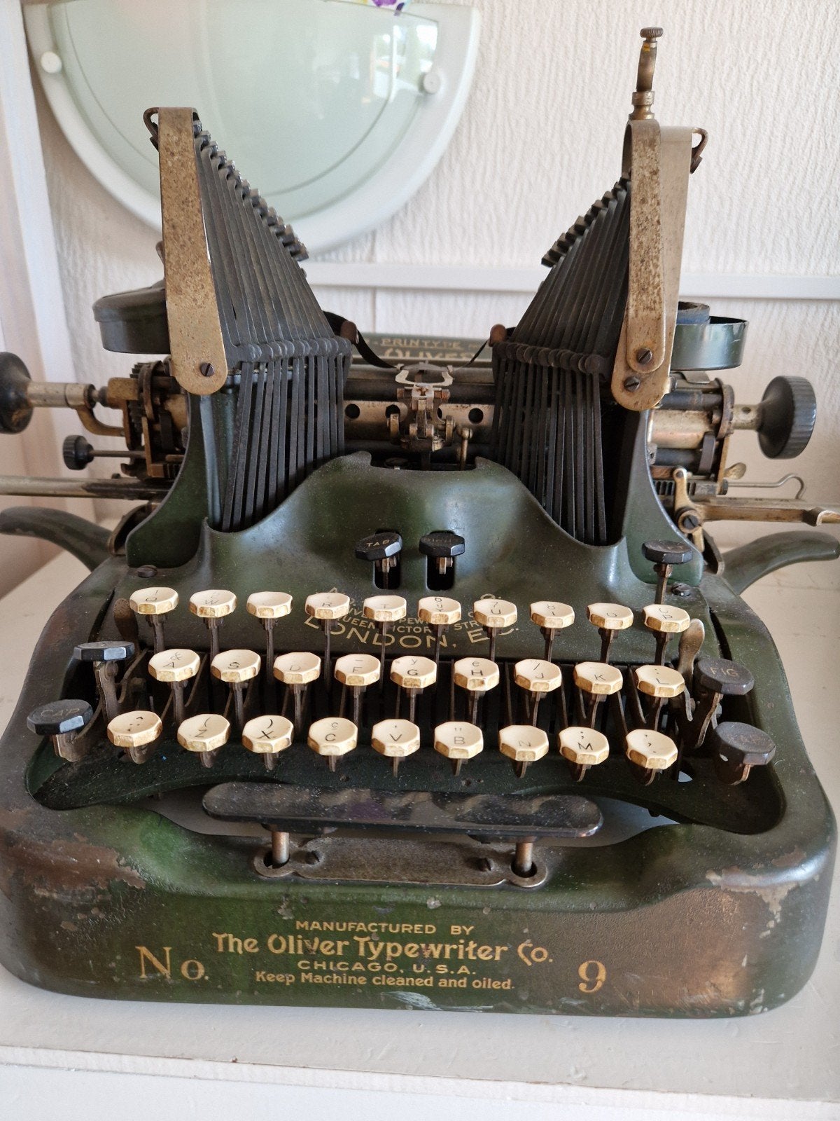 te koop een oude antieke typ machiene uit 1912, Ophalen, Gebruikt