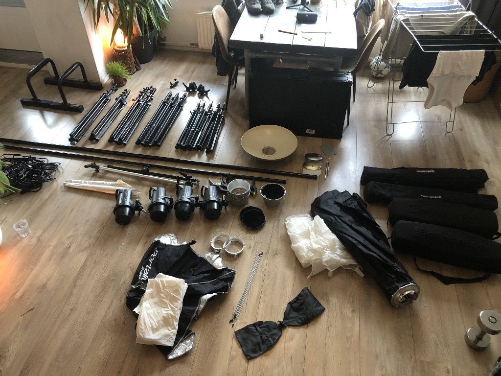 Fotostudio set, Ophalen, Gebruikt, Elinchrom, Complete fotostudio