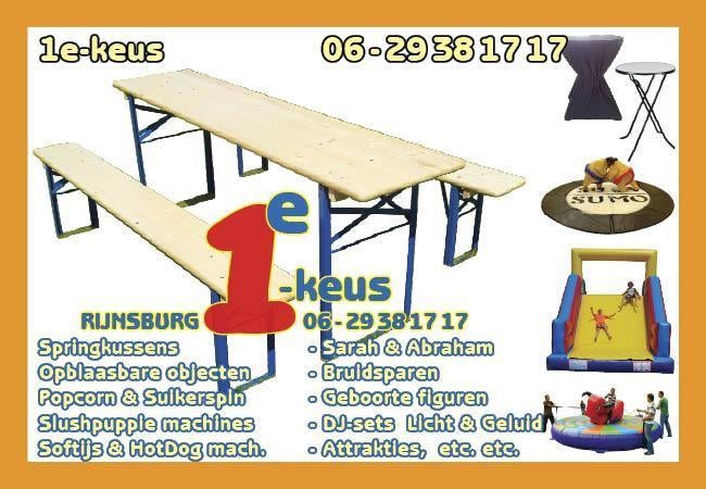 Goedkoop BIERTAFELS en Bierbanken huren 70cm breed, Ophalen, Zo goed als nieuw, Overige