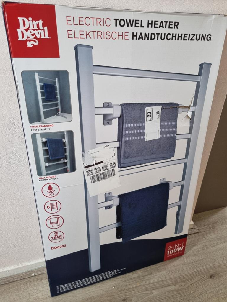 Elektrisch handdoekrek / droogrek, Doe-het-zelf en Verbouw, Minder dan 30 cm, Overige typen, Nieuw, Minder dan 60 cm