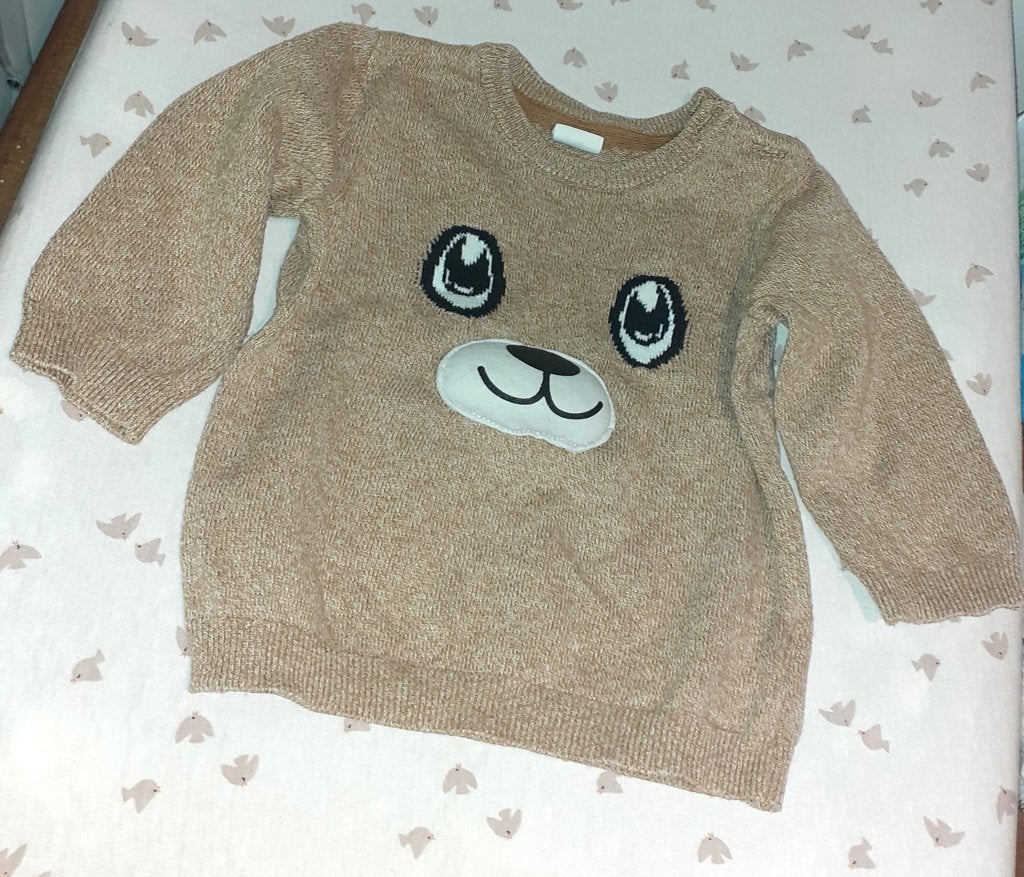 Baby trui beer H&M 68, Ophalen of Verzenden, Nieuw, Jongetje of Meisje, Truitje of Vestje