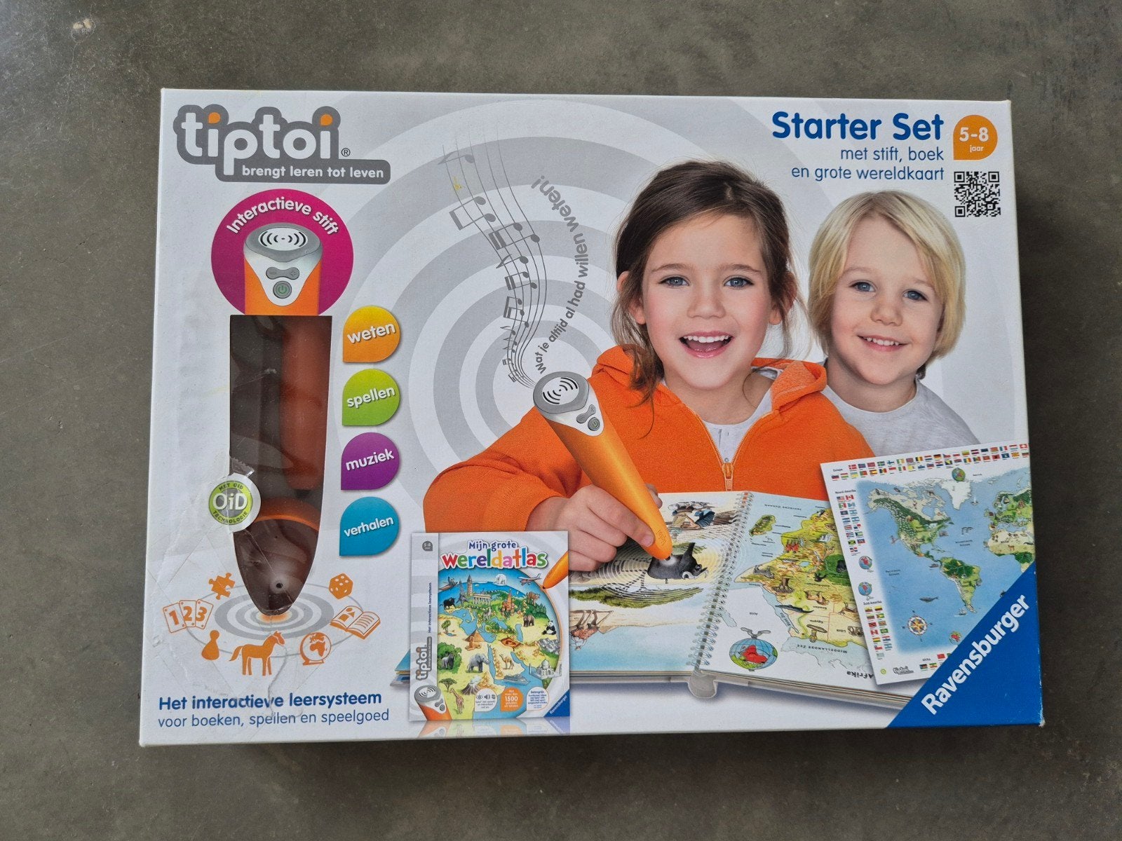 Tiptoi Starterset met Wereldatlas en Wij Leren Engels, Ophalen, Ravensburger, Zo goed als nieuw, Gamma