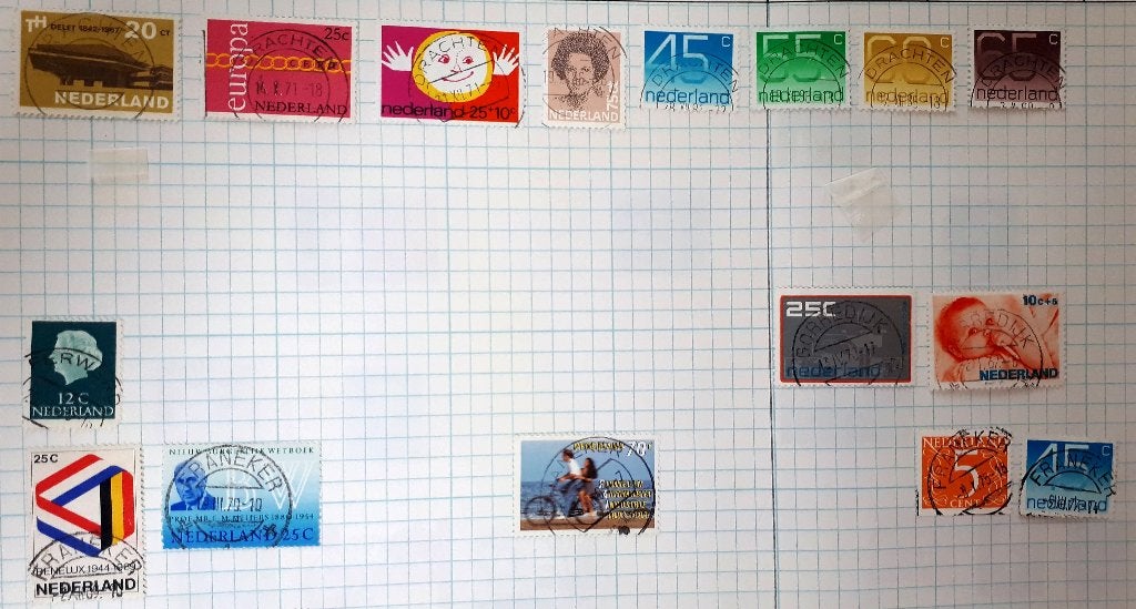Stempels Gorredijk Drachten Franeker, Postzegels en Munten, Verzenden, Na 1940, Gestempeld