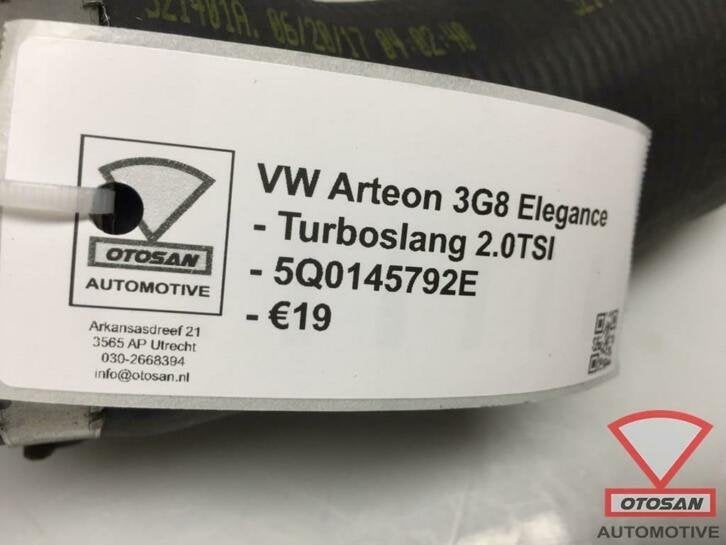 vw arteon 3g8 2018 turboslang turbo slang 2.0tsi 5q0145792e, Gebruikt, Volkswagen, Volkswagen AG, Berliner Ring 2
38440  Wolfsburg, DE
