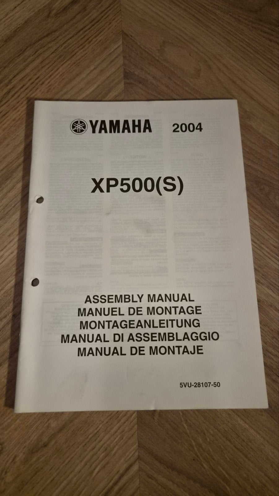Yamaha XP500(S) Montagehandleiding 2004, Ophalen of Verzenden, Yamaha