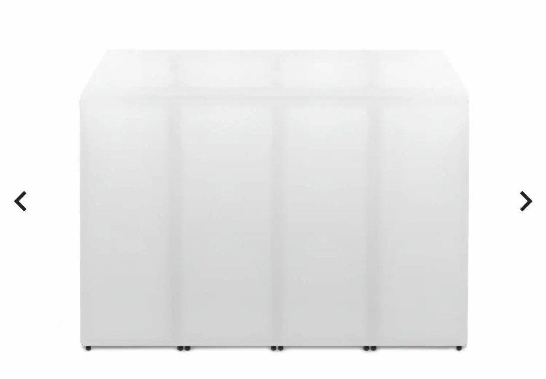 Vonyx DB5 DJ Booth XL met zwarte en witte Lycra doeken, Ophalen of Verzenden, Gebruikt, Dj-set, Overige merken
