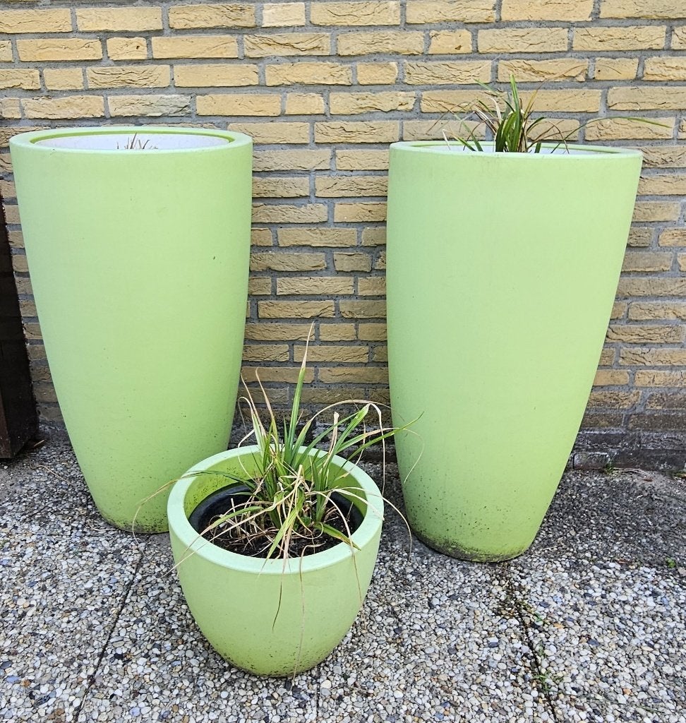 elho bloempot 3 st, Kunststof, Gebruikt, Rond, Tuin