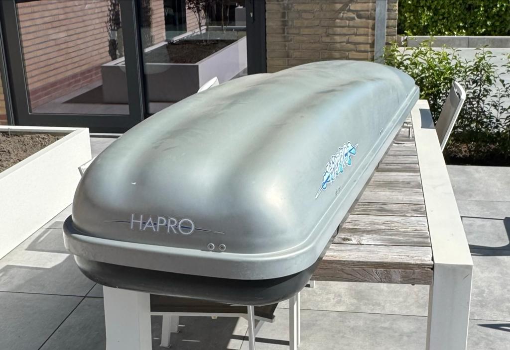 Hapro dakkoffer type 600 E/F - Ruime bagageoplossing, Auto diversen, Dakkoffers, Ophalen, Gebruikt