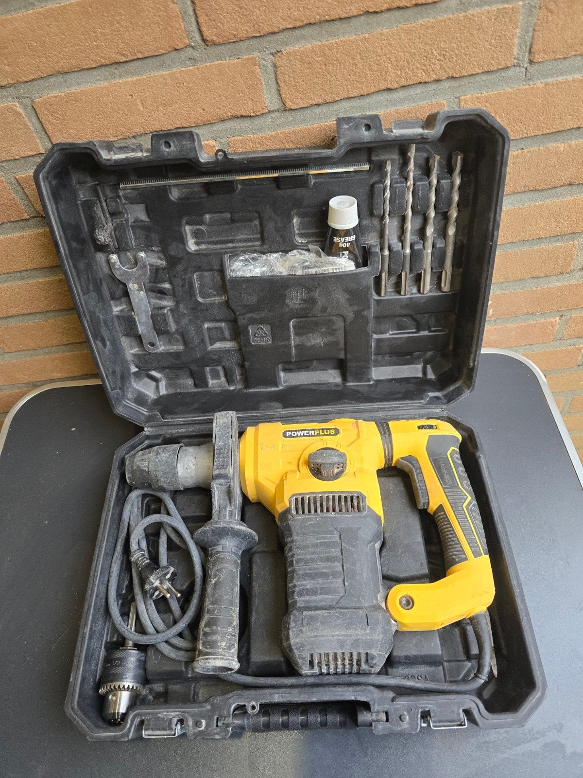 POWERPLUS POWX1197 Boorhamer 1500W met koffer en boren, Doe-het-zelf en Verbouw, Gereedschap | Boormachines, Boor- en/of Breekhamer