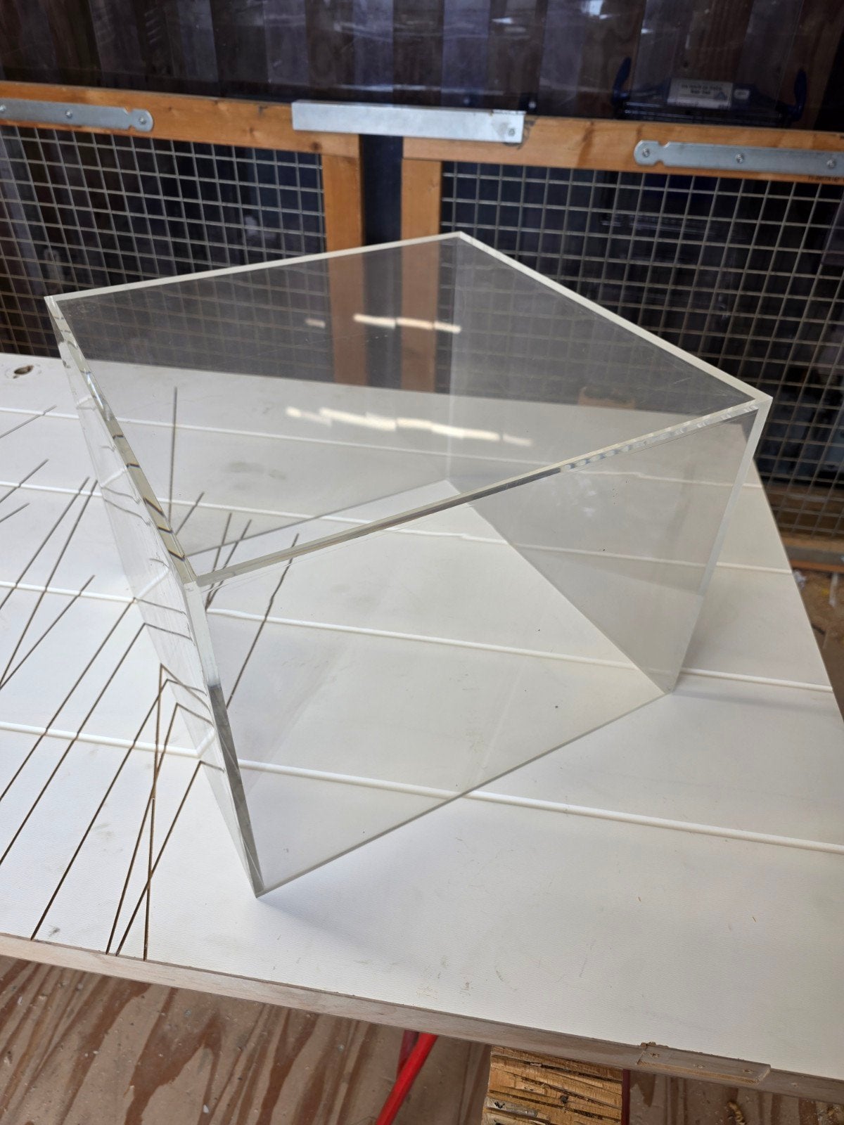 2x Plexiglas vitrine, display, case, box, Ophalen, Zo goed als nieuw