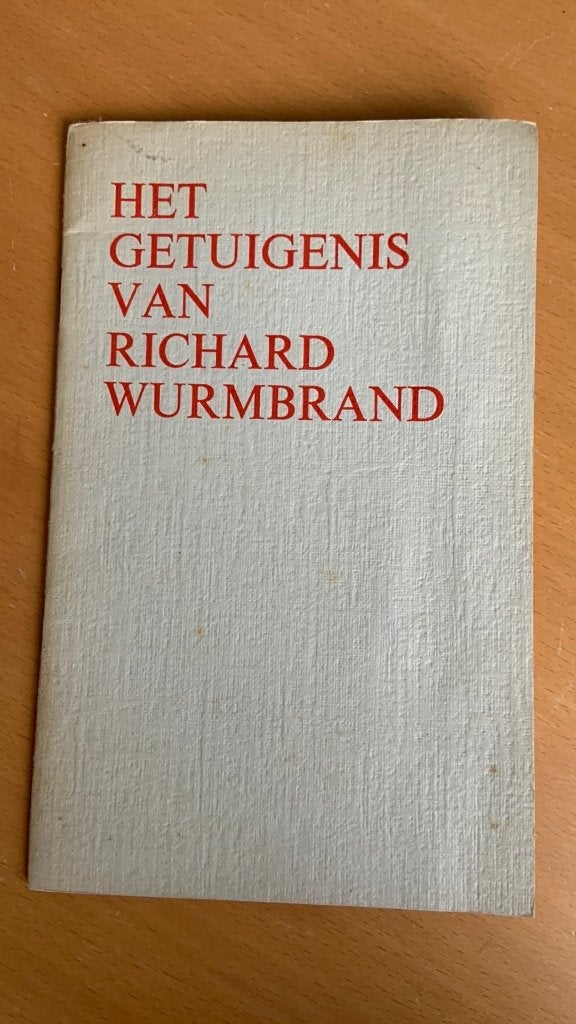 Het getuigenis - Richard Wurmbrand, Ophalen of Verzenden