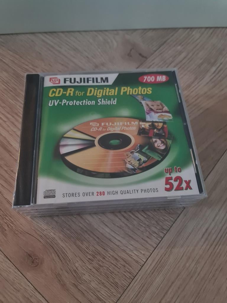 Fujifilm CD-R voor digitale foto's 700 MB UV-bescherming, Ophalen of Verzenden, Nieuw, Cd, Fujifilm