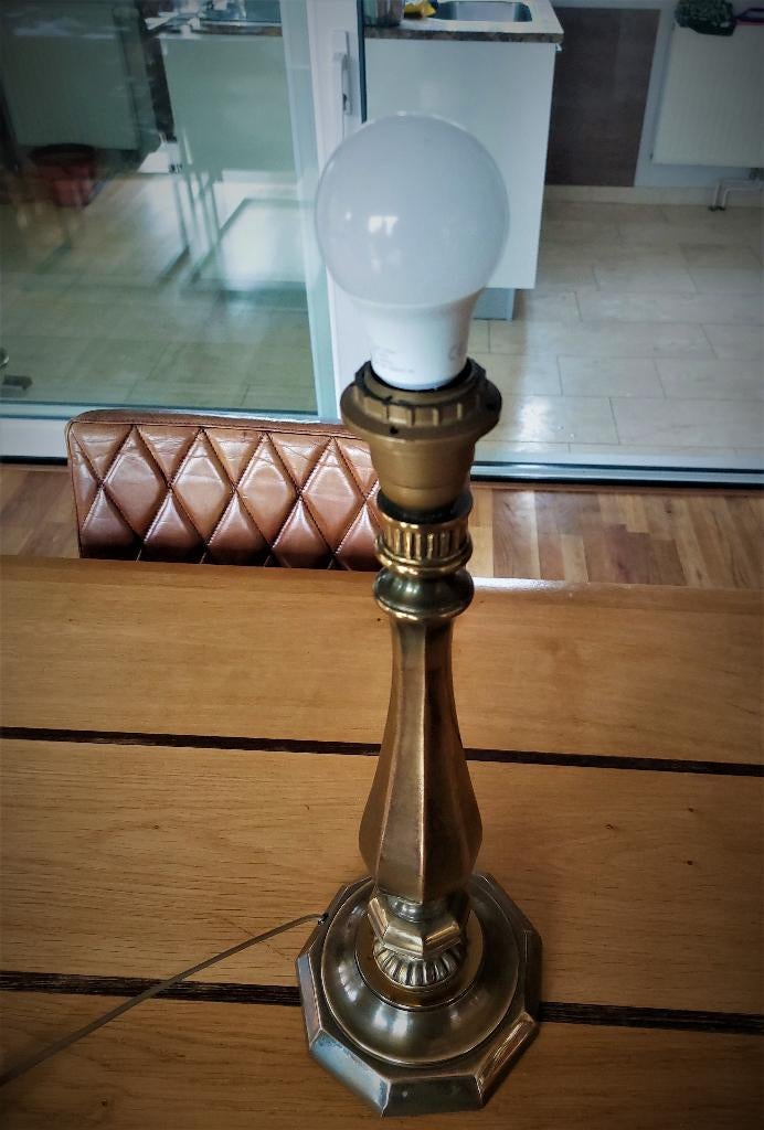Vintage tafellamp Lustrerie Deknudt, Ophalen, Overige materialen, Gebruikt, Baluster style vintage