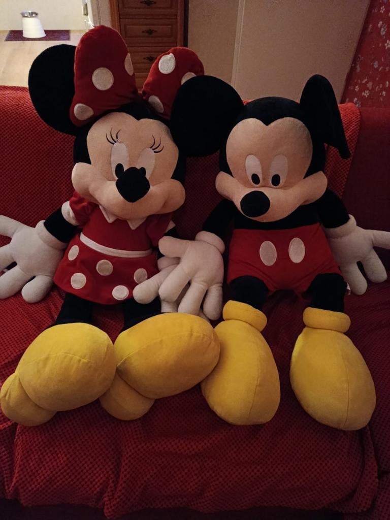 Grote Mickey en Minnie Mouse knuffels, Ophalen, Overige typen
