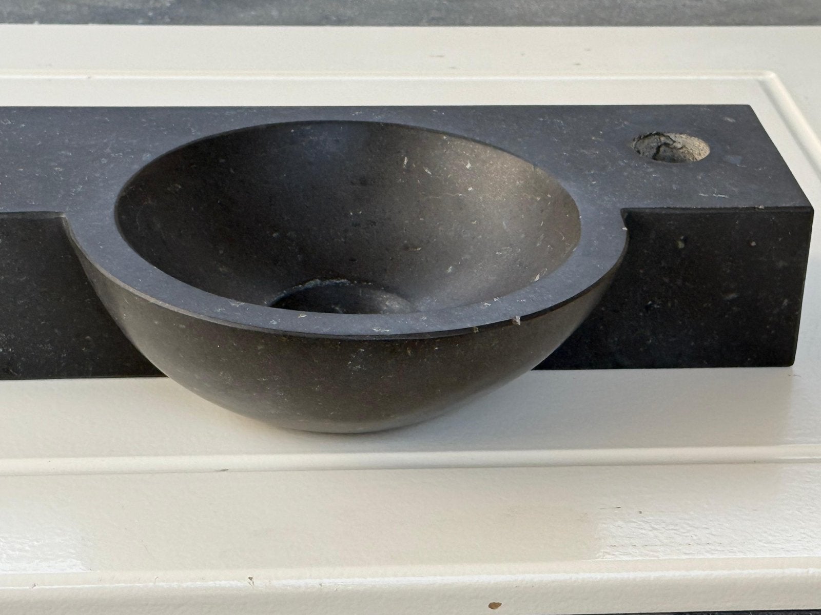 Aquazuro Stirone natuursteen fonteinset grijs/zwart, Ophalen, Minder dan 50 cm, Gebruikt, Minder dan 25 cm