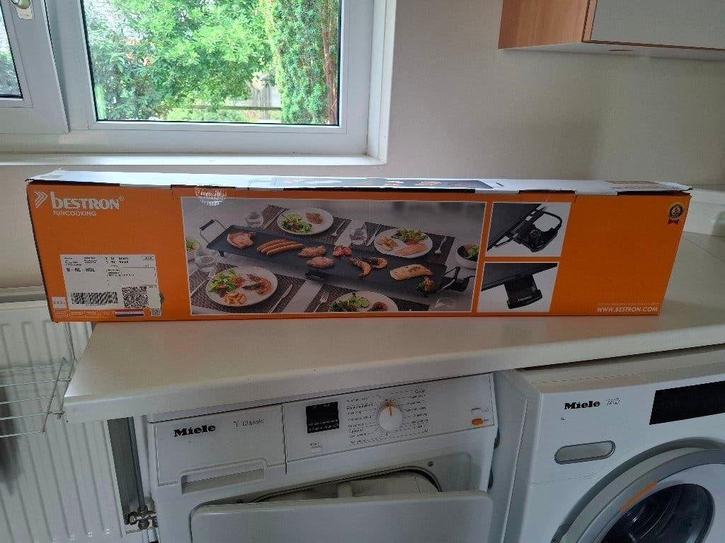 Bestron Bakplaat 100x22 cm - 2000W, Witgoed en Apparatuur, Ophalen, Zo goed als nieuw, 8 personen of meer