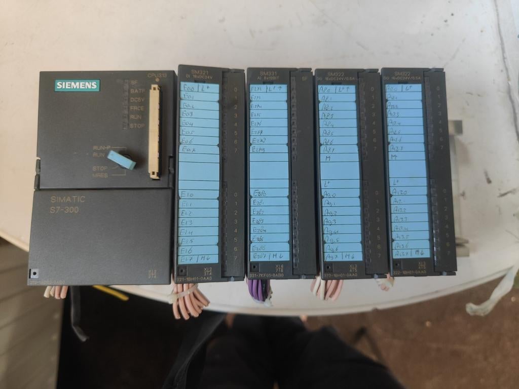 Siemens SIMATIC S7-300 PLC met OP7 paneel en kabel, Ophalen of Verzenden