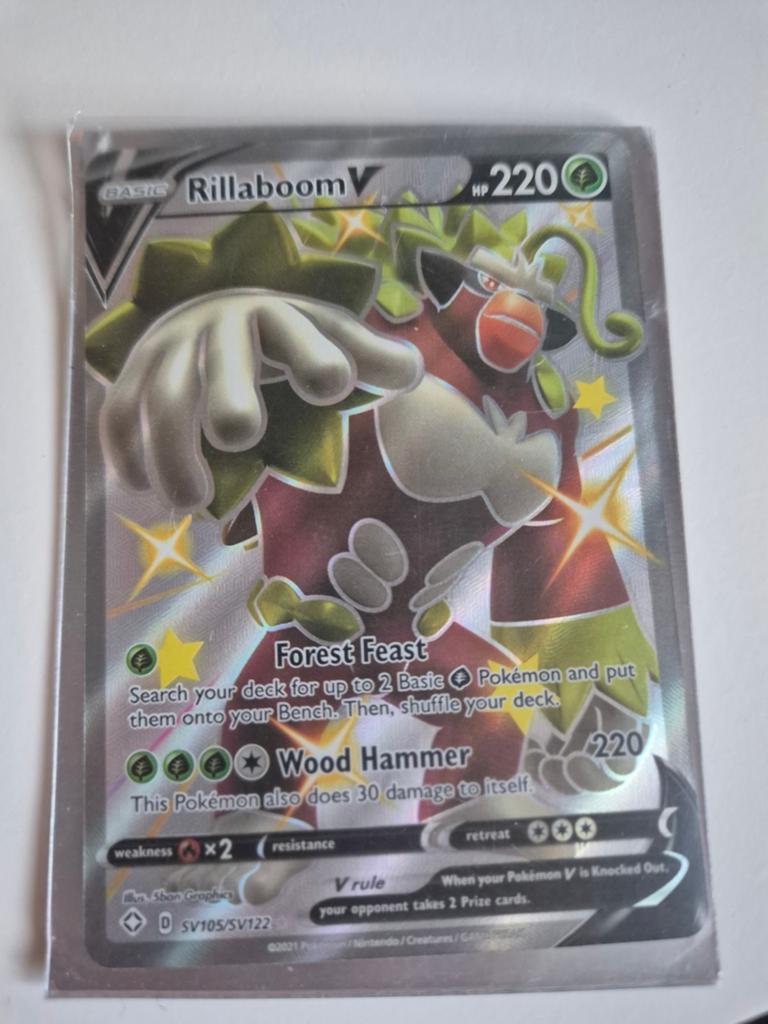 Pokemonkaart, Rillaboom V, Verzenden, Nieuw, Losse kaart