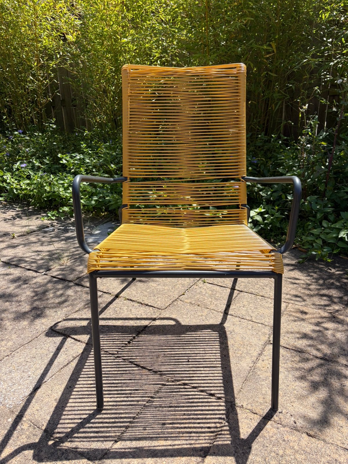 Relaxstoel geel Intratuin, Ophalen, Gebruikt, Kunststof
