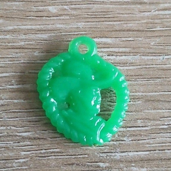 Western cowboy met hoed - ketting hanger van groen plastic, Ophalen of Verzenden