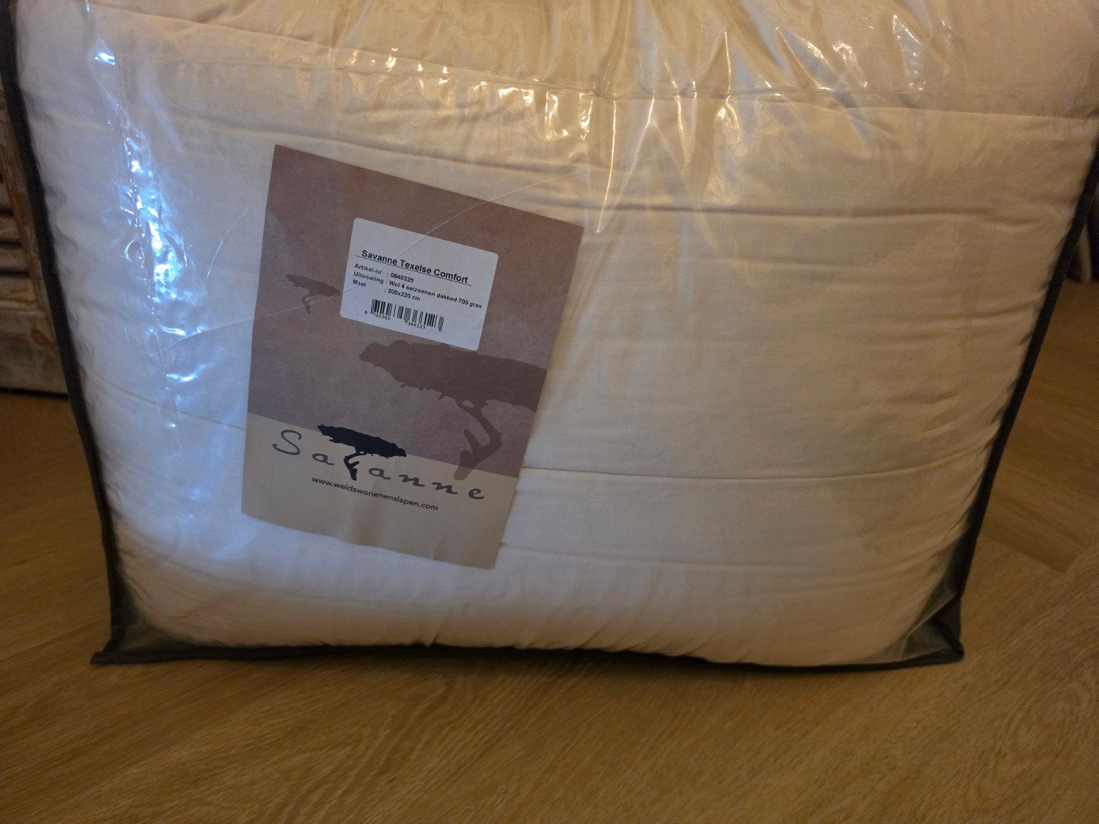 Savanne Texels Comfort 4-seizoenen wollen dekbed wol 200x220, Wit, Ophalen of Verzenden, Deken of Dekbed, Nieuw