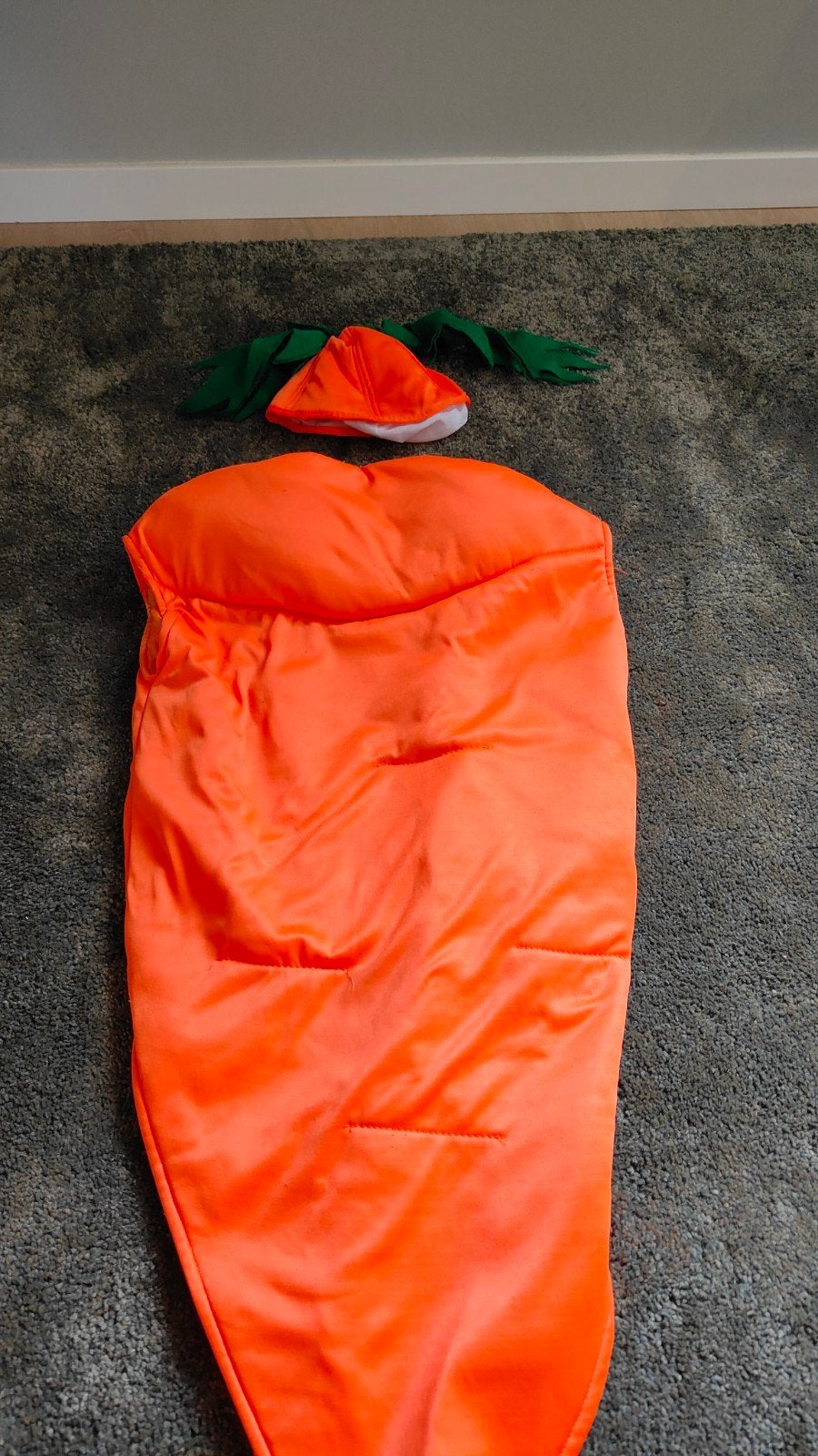 Leuk wortel kostuum voor kinderen, Kinderen en Baby's, Carnavalskleding en Verkleedspullen, Ophalen of Verzenden, Gebruikt, Jongen of Meisje