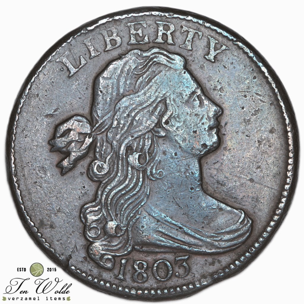 Verenigde Staten 1 Cent 1803, Ophalen of Verzenden, Noord-Amerika, Losse munt