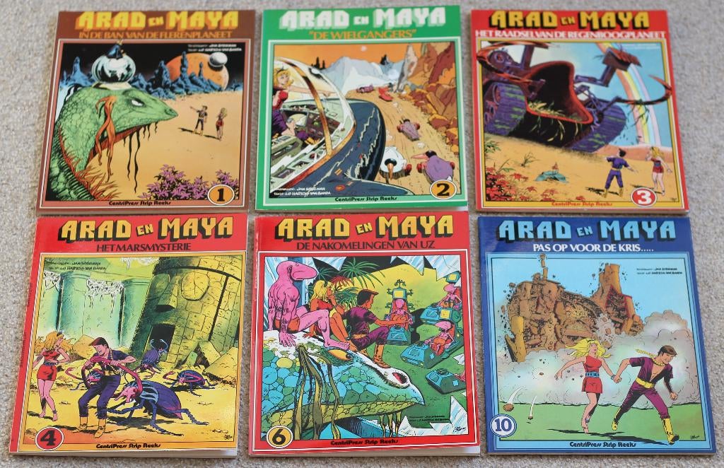 Arad en Maya | Centipress | nr. 1-2-3-4-6-10 | 1e druk, Boeken, Stripboeken, Ophalen of Verzenden, Zo goed als nieuw, Jan Steeman en Lo Hartog van Banda